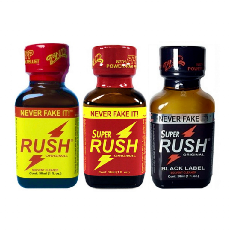 Rush Original, Super Rush, Rush Black Label, 30ml (Bulk Pack) USA Poppers